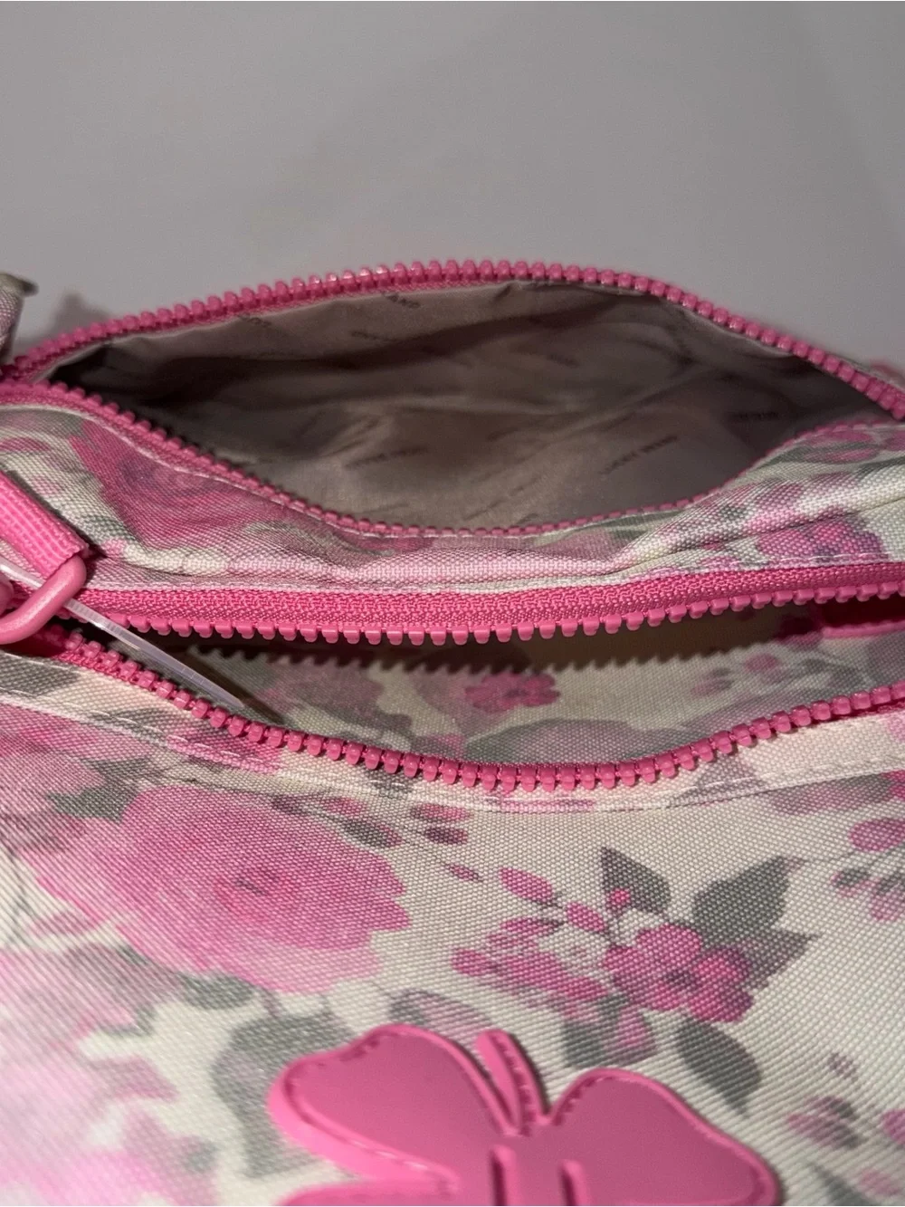 Lucky Brand Pink Floral Botanical Design Backpack + Mini-New